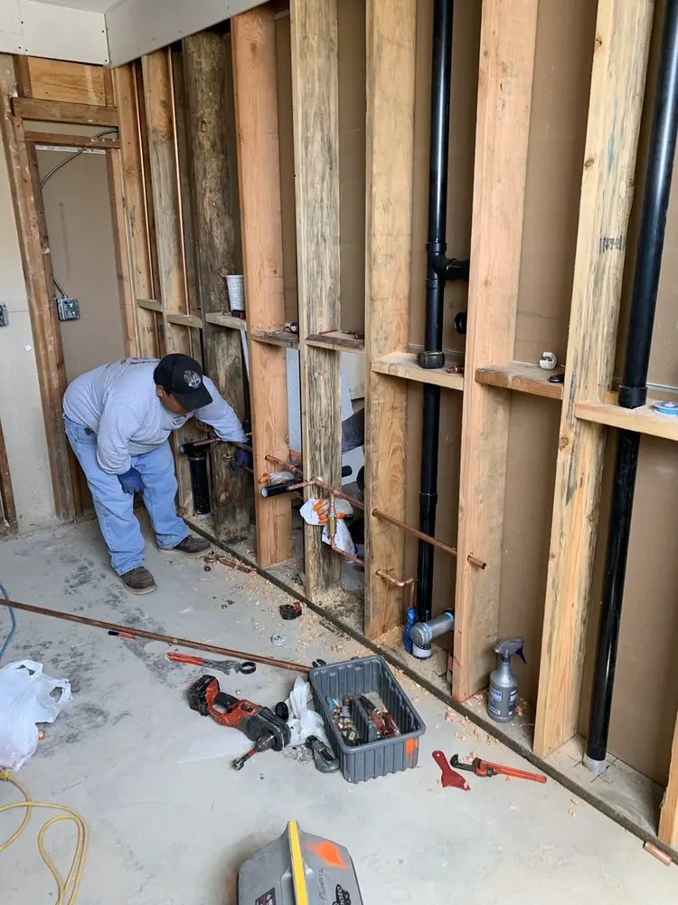 Commercial rough-in plumbing for Gas Line Repair in Twin Lakes
